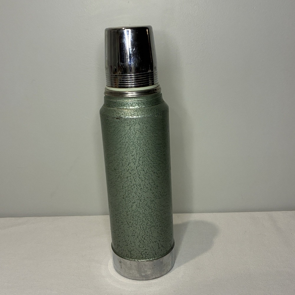 Vintage Aladdin Stanley Thermos No. 100 Cup, A-944C Quart, No. 11 Stopper USA